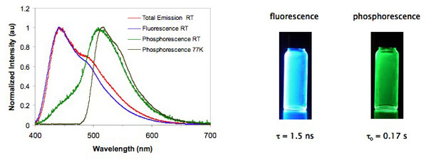 bf2dbmpla emission spectra vials